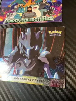 Mewtwo Strikes Back Pokemon Topps Mechanical Mewtwo No.6 Holo Foil Textured LP - Image 2
