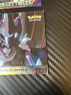 Mewtwo Strikes Back Pokemon Topps Mechanical Mewtwo No.6 Holo Foil Textured LP - Image 5