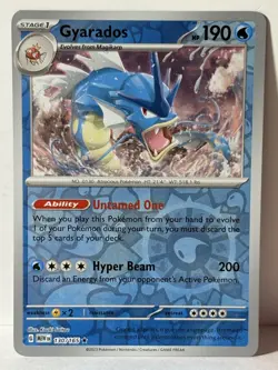 Gyarados Reverse Holo 130/165 SV: Scarlet & Violet 151 NM Pokemon Fast Ship - Image 1