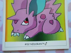 NIDORAN ♂ #32 - DUNKIN BOOMER 2000 - CARTE POKEMON - TRES BON ETAT - Image 3