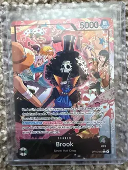 OP15-022 Brook Alt Art Leader Adventure on Kami’s Island One Piece TCG English - Image 1