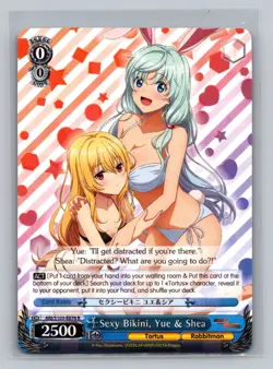 Sexy Bikini Yue & Shea FOIL ARI/S103-E076 Weiss Schwarz Arifureta R Rare Bunny - Image 1