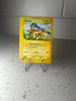 Pikachu Reverse Holo 124/165 Expedition 2002 Pokemon Card MP eReader WOTC Single - Image 1