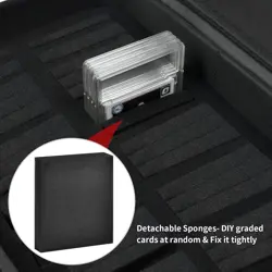 Sortivis Fireproof Graded Card Storage Box with 9 x 6 x 14 inches, Black - Image 5