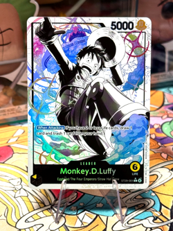 One Piece Monkey. D. Luffy ST29-001 (ALT ART) Leader Card Egghead English - Image 1