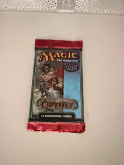 2001 MTG Odyssey Sealed vintage Booster Pack Magic Gathering - random art cover* - Image 1