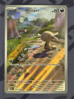 Pokemon TCG - Paldean Wooper 102/094 - Pack Fresh - Phantasmal Flames ME02 NM - Image 1