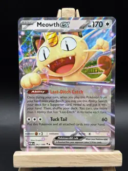 Pokemon TCG Meowth EX 062/088 Perfect Order Ultra Rare Holo Near Mint - Image 2
