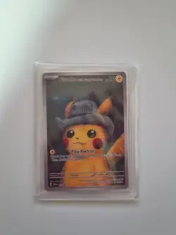 2023 Pokemon Van Gogh Museum Pikachu with Grey Felt Hat Sealed - Image 2