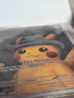 2023 Pokemon Van Gogh Museum Pikachu with Grey Felt Hat Sealed - Image 3