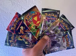 Pokemon TCG 6 Booster Packs Lost Thunder Darkness Ablaze Lugia Celebi Garchomp - Image 1