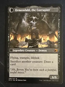 1x Jerren, Corrupted Bishop (109) Innistrad: Midnight Hunt LP MTG Magic x1 MKE - Image 2