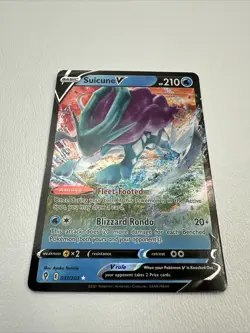 Pokemon TCG Suicune V Evolving Skies 031/203 Holo Ultra Rare NM - Image 1