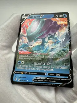 Pokemon TCG Suicune V Evolving Skies 031/203 Holo Ultra Rare NM - Image 2
