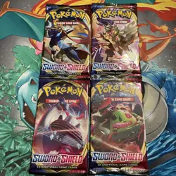 Pokemon Sword and Shield Base Booster Packs Complete Set of Art SEALED/UNWEIGHED - Image 1