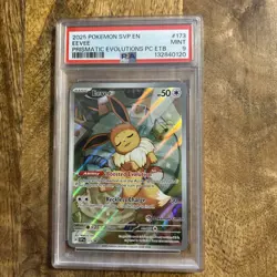Pokemon Centre Eevee SVP 173 Prismatic Evolutions Promo Stamped Promo PSA 9 - Image 1