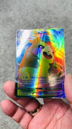 Set of 3 Morpeko V & VMax's Max Discharge Holo Fan Art Display Collector Card - Image 2