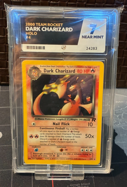 Pokemon Dark Charizard TCG Team Rocket Holo Rare Card 4/82 ACE 7 NM WOTC - Image 1