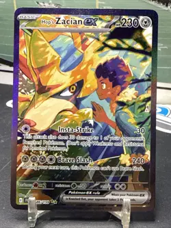 Pokemon TCG Hop's Zacian EX Card 186/159 Journey Together SIR - Image 1