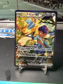 Pokemon TCG Hop's Zacian EX Card 186/159 Journey Together SIR - Image 4