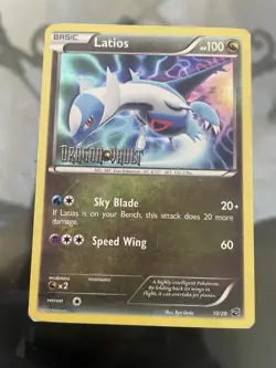 Pokemon TCG Latios, Stamped Dragon Vault Holo Card 2012 - Image 1