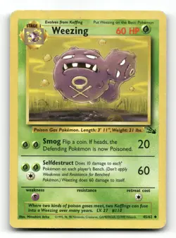 Weezing 45/62 - Fossil - Pokemon Card HP - Image 1