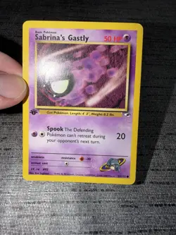 Carte Pokemon Sabrina’s Gastly 93/132 Edition 1 Gym Heroes Wizards English Occas - Image 3