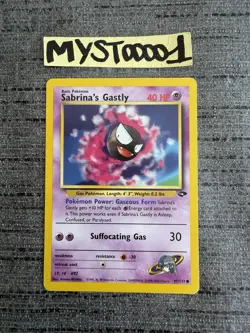 Carte Pokemon Sabrina’s Gastly 97/132 Gym Challenge Wizards English Occasion - Image 1