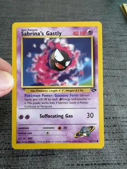 Carte Pokemon Sabrina’s Gastly 97/132 Gym Challenge Wizards English Occasion - Image 3