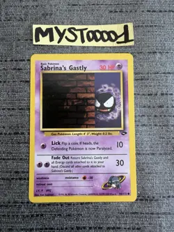 Carte Pokemon Sabrina’s Gastly 96/132 Gym Challenge Wizards English Occasion - Image 1