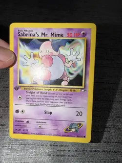 Carte Pokemon Sabrina’s Mr. Mime 94/132 Edition 1 Gym Heroes Wizards English Occ - Image 3