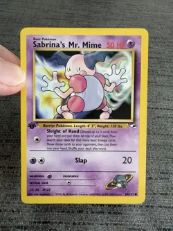 Carte Pokemon Sabrina’s Mr. Mime 94/132 Edition 1 Gym Heroes Wizards English Occ - Image 5