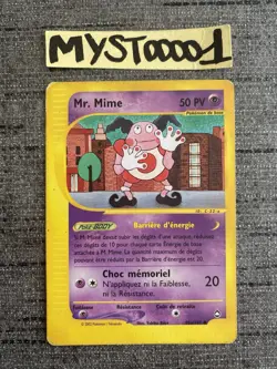 Carte Pokemon Mr.Mime 95a/147 Aquapolis Wizard Francais Occasion - Image 1