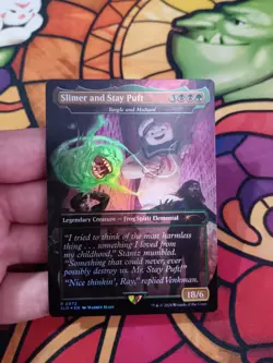 Slimer and Stay Puft - Yargle and Multani (Rainbow Foil) Ghostbusters MTG NM - Image 1
