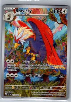 Braviary 214/191 SV08: Surging Sparks - Pokemon Card - NM - Image 1