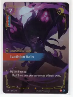 Riftbound League Of Legends Origins Foil Card OGN 248 Icathian Rain - Image 1