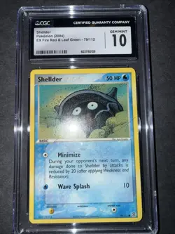 CGC 10 Gem Mint- Shellder - EX FireRed LeafGreen Pokemon Card 79/112 - Image 1