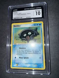 CGC 10 Gem Mint- Shellder - EX FireRed LeafGreen Pokemon Card 79/112 - Image 3