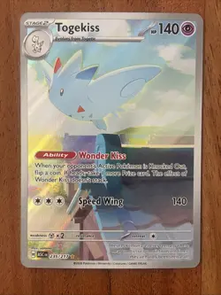 Pokemon TCG Togekiss 235/217 Ascended Heroes Illustration Rare NM Card - Image 1