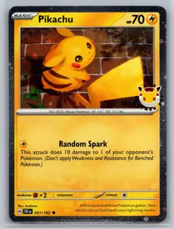 Pikachu (Pokemon Day 2026) Miscellaneous Cards & Products 051/162 Cosmos Holo NM - Image 1