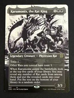 1x Karumonix, the Rat King (3017) Showcase Phyrexia: All Will Be One LP MTG - Image 1