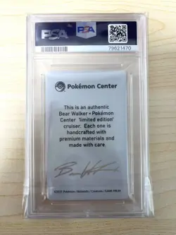 2022 POKEMON CENTER X BEAR WALKER COLL CARDS PIKACHU PSA10 - Image 2