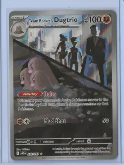 Pokemon TCG Team Rocket's Dugtrio Illustration Rare ME: Ascended Heroes 239/217 - Image 1
