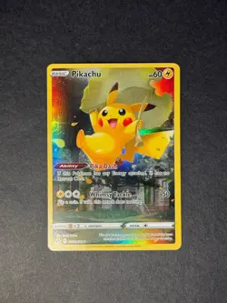 Pokemon Pikachu Full Art Ultra Rare Holo GG30/GG70 Crown Zenith NM - Image 1