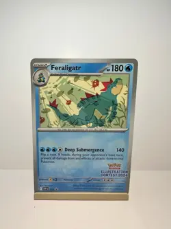 Feraligatr (Illustration Contest 2024) 213 Scarlet & Violet Promo Pokemon NM - Image 1