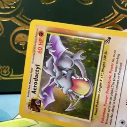 Pokemon Aerodactyl 1/62 Fossil Holo Rare Unlimited MP - Image 3