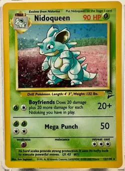 Pokemon TCG: Nidoqueen - Base Set 2 2000 (12/130) "Hologram!" NM - Image 1
