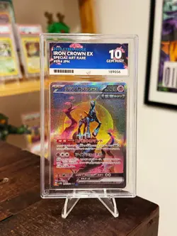 Iron Crown EX SAR 094/071 2024 Cyber Judge Pokemon TCG Ace / PSA 10 - Image 1