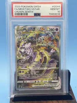 Mewtwo Vstar GG44/GG70 Crown Zenith Pokemon TCG PSA 10 Gem Mint - Image 1