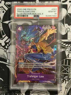 One Piece TCG Rosinante & Law PSA 10 Sequential Bundle - Image 5